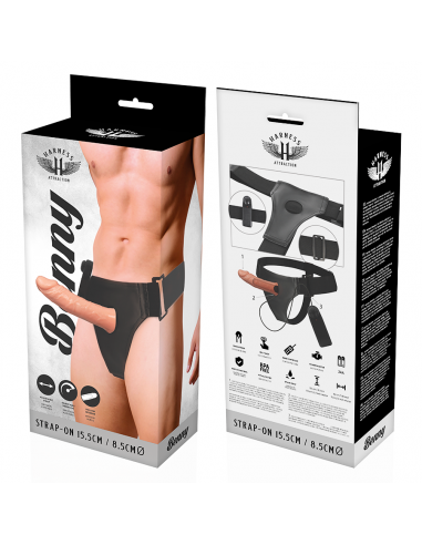 Vibracijski strap on komplet Benny 15... Vibracijski strap on komplet Benny 15...