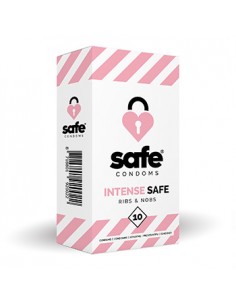 Kondomi Intense Safe Rib-Nop 10 kom - Safe