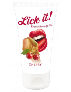 Erotični masažni gel Lick it Cherry