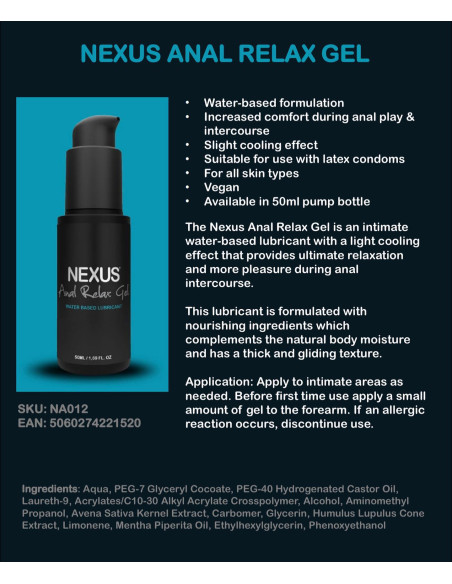 Nexus Anal Relax Gel